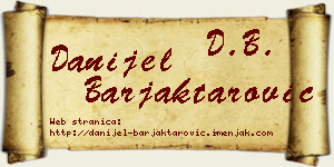 Danijel Barjaktarović vizit kartica